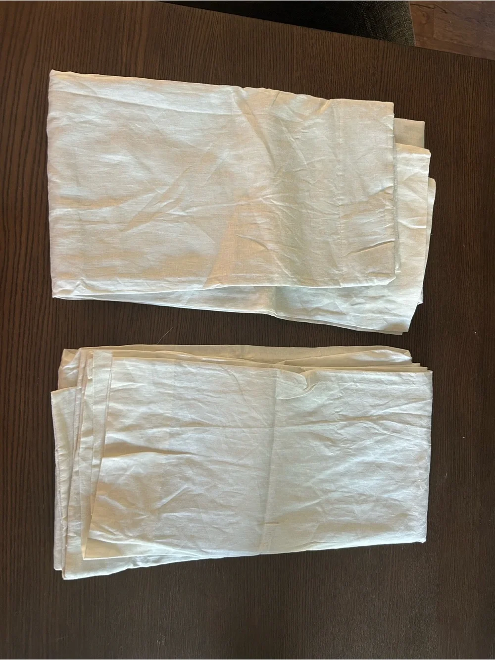 2 pack! Brand new! Quince European Linen Blackout Curtain Panels - Ivory